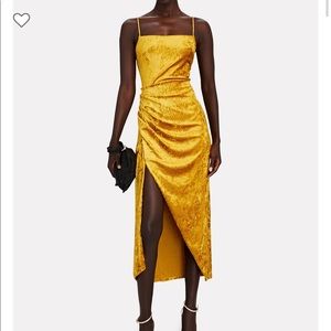 Saylor Cydney Draped Velvet Midi Dress